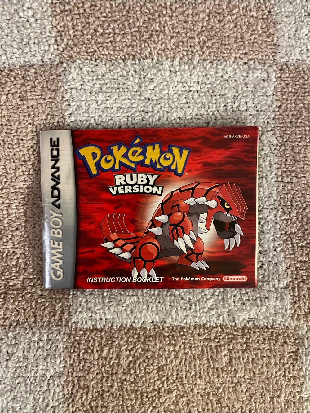 Gameboy Pokémon Ruby Version instruction booklet manual